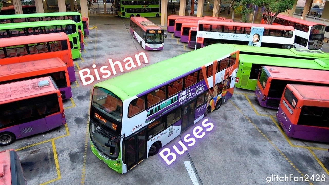 Buses at Bishan Bus Interchange, Singapore 2026