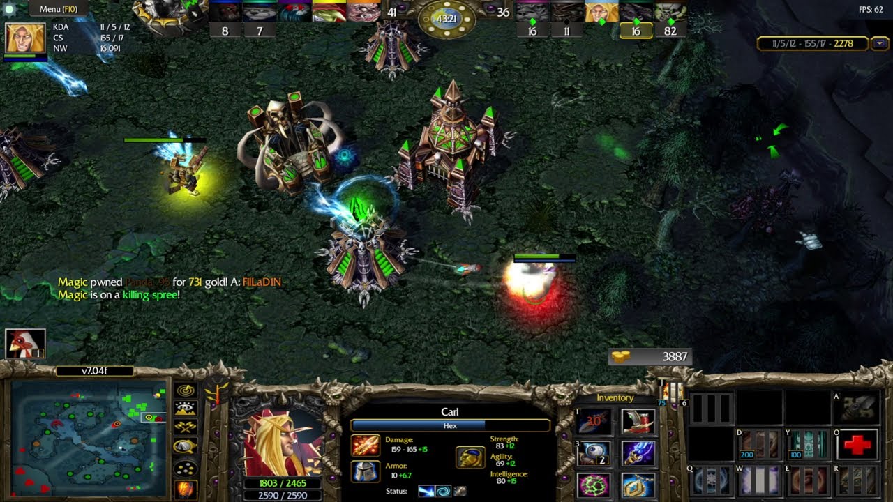 Invoker vs Tinker's Hex