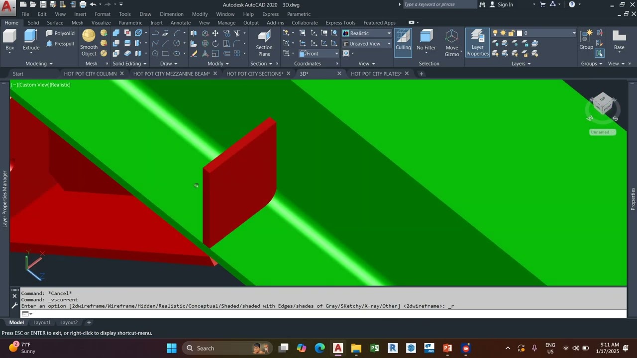 STEEL STRUCTURE DETAILING 3D WITH AUTOCAD ( DAY 7 )