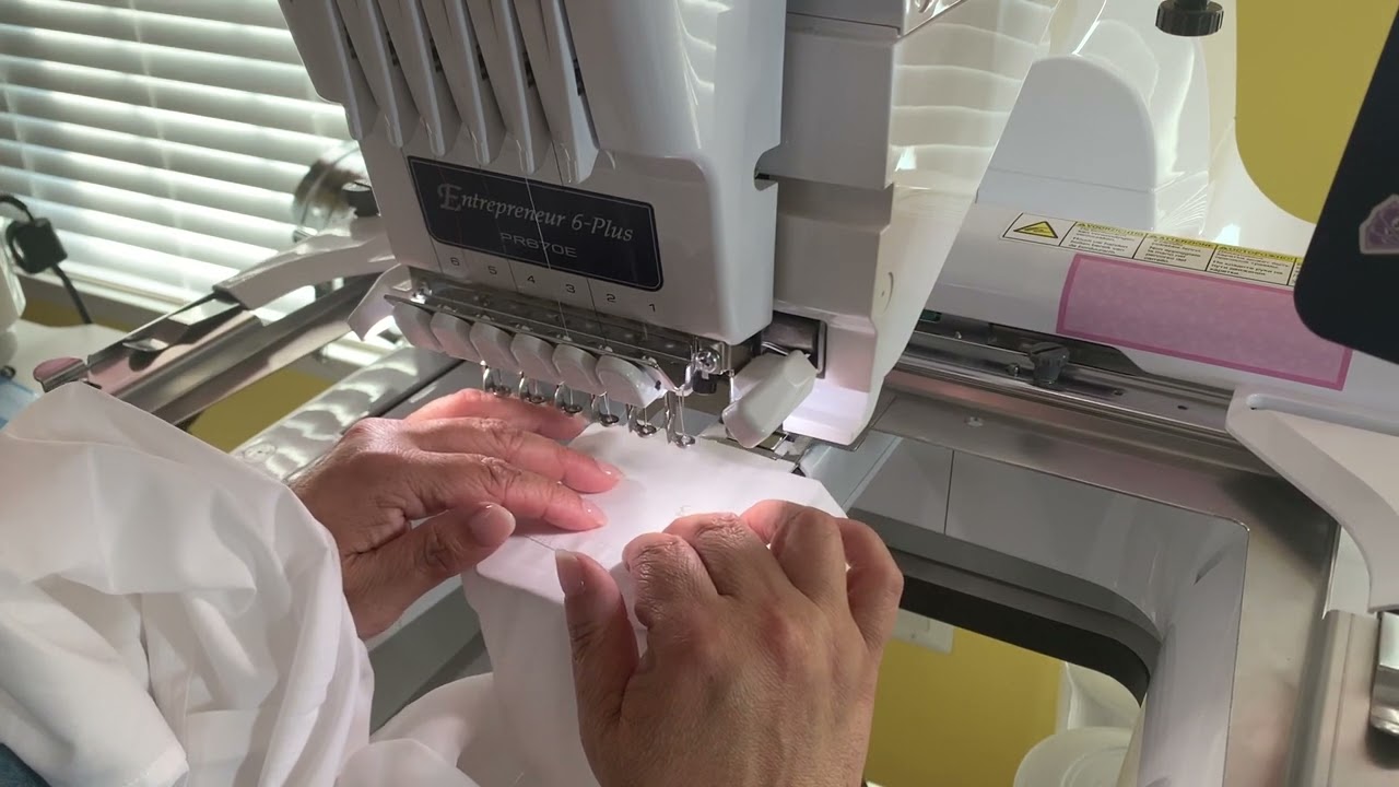 How to Monogram a Shirt using the European Style! Embroidering Mens Dress Shirts!