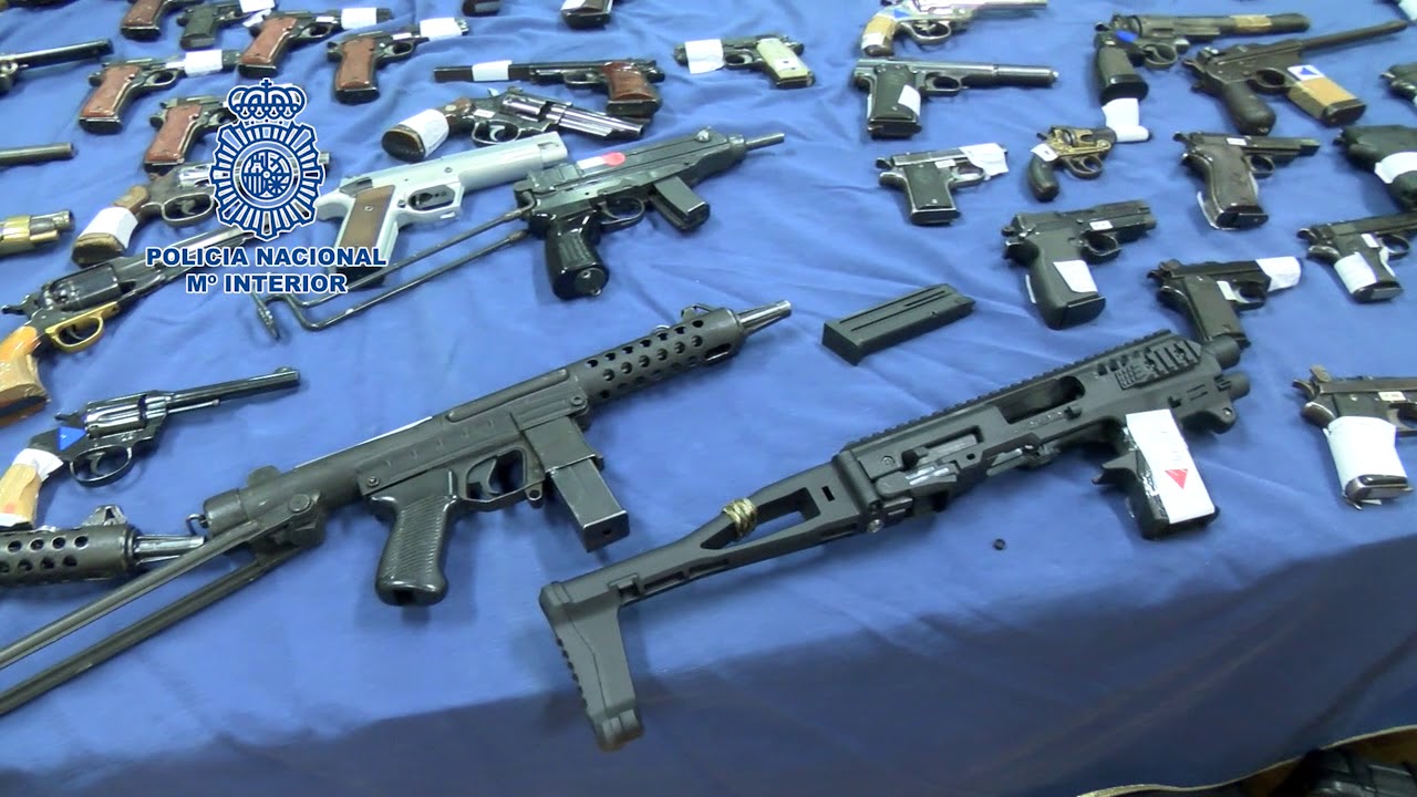 Desarticulada una de las mayores redes criminales dedicada al tráfico ilícito de armas en España
