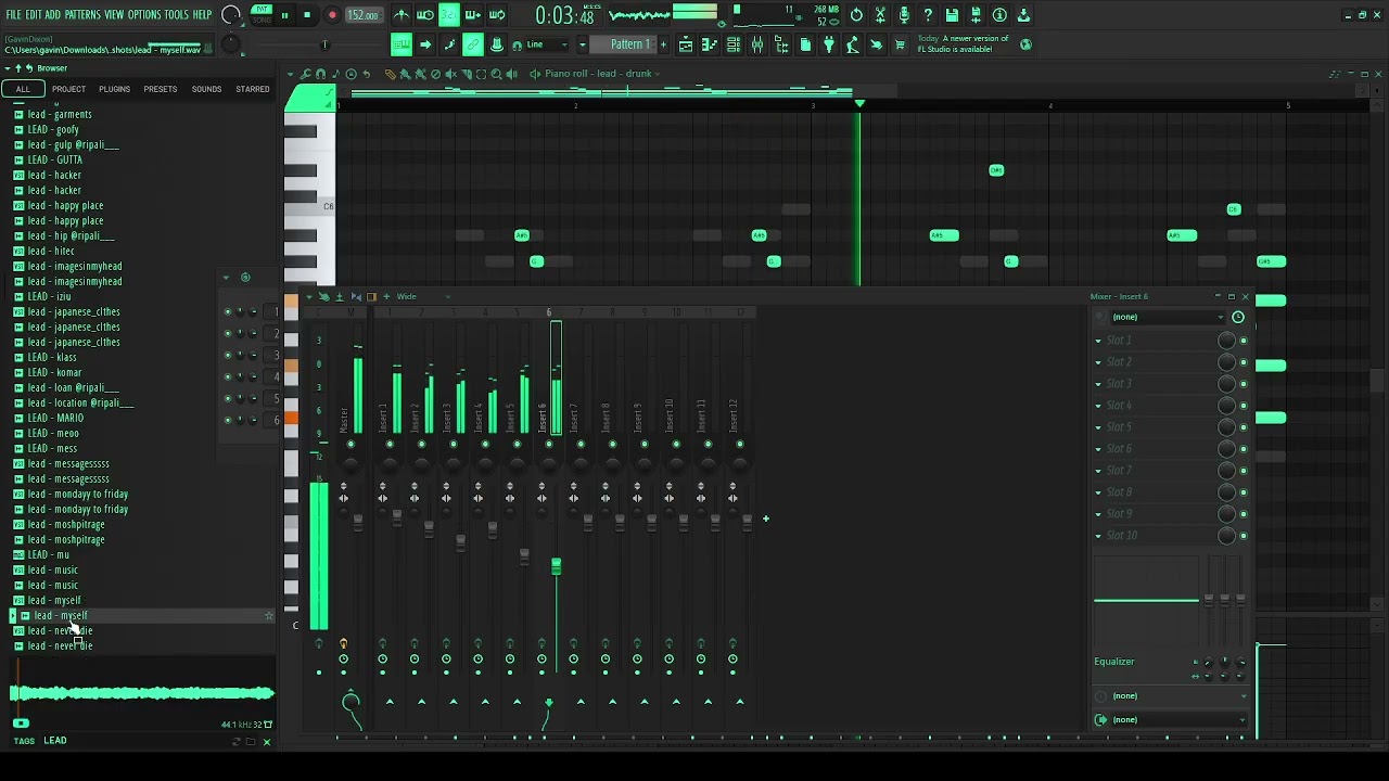 Cooking up a kind of Ken Carson type beat