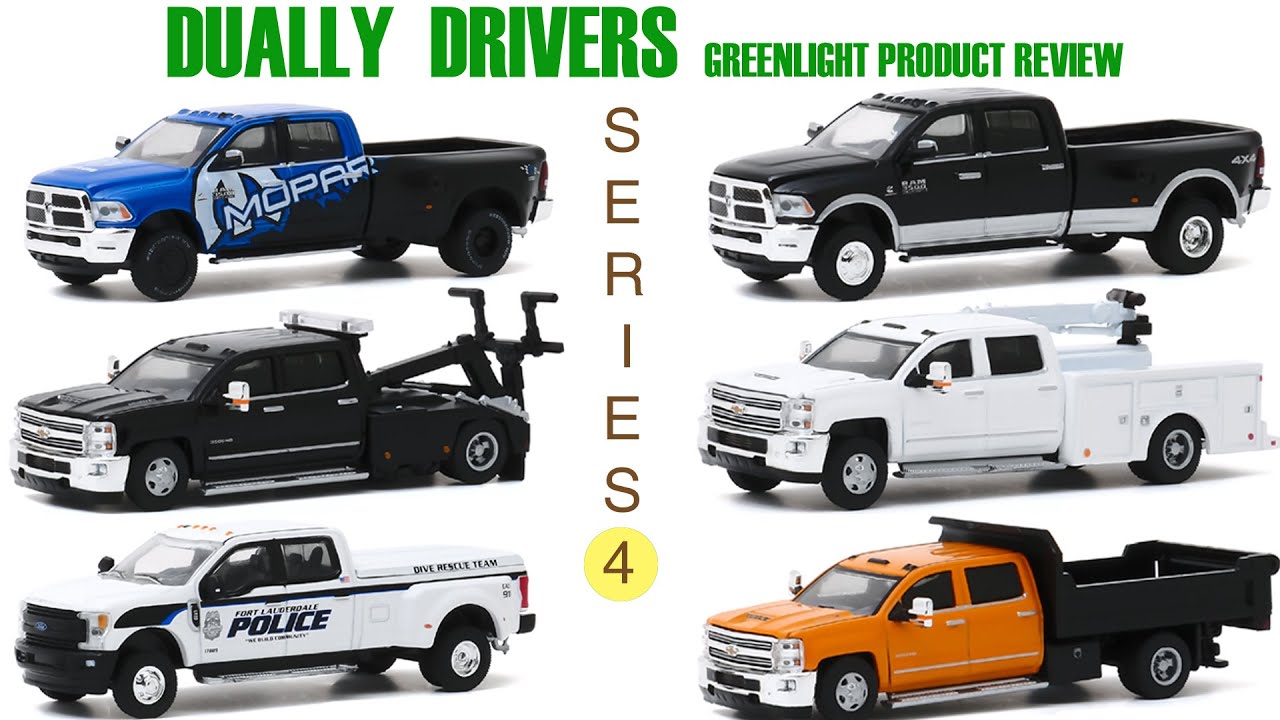 Greenlight Unboxing! Dually Drivers Series 4 Sealed Box Opening! Chevy, Ram & Ford Dually Pickups