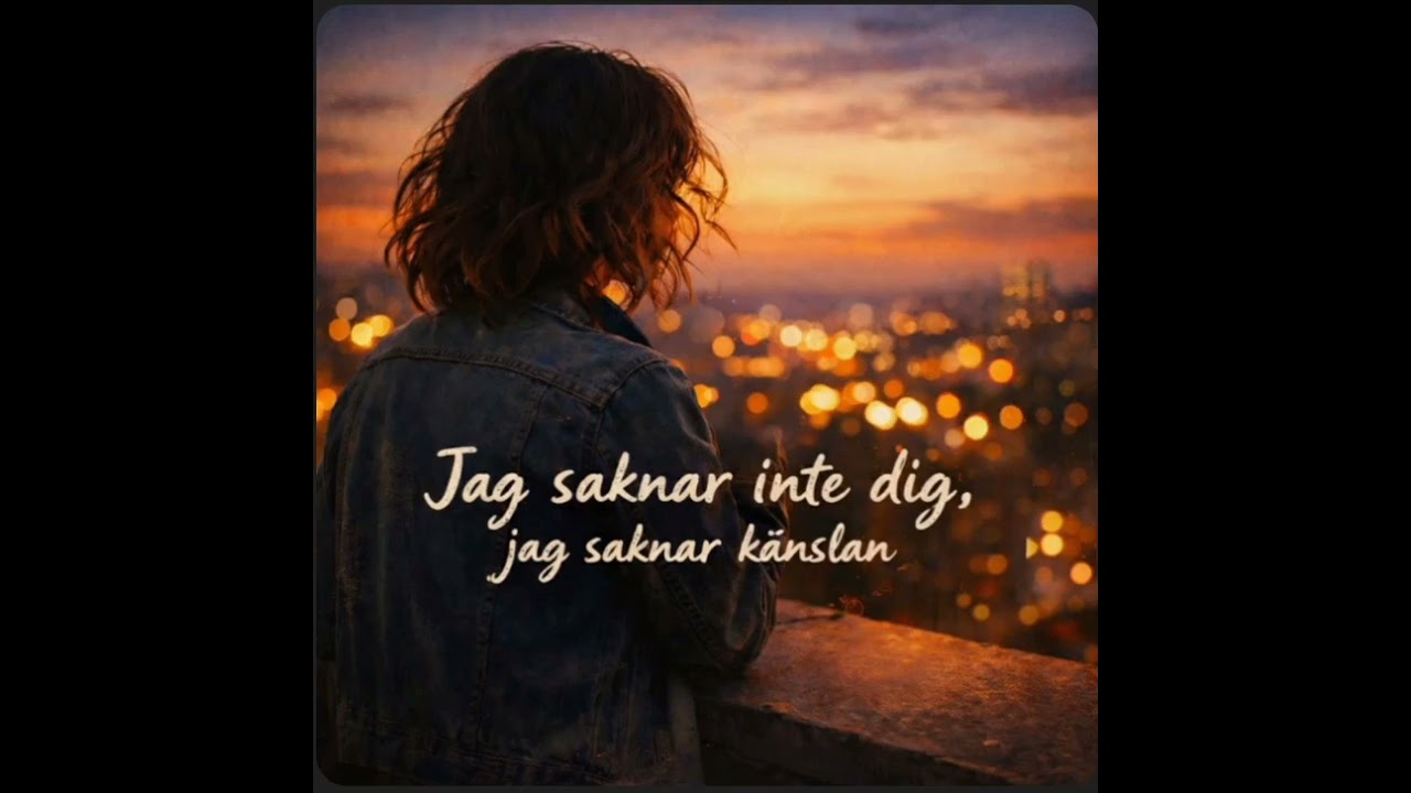 Jag saknar inte dig, jag saknar känslan