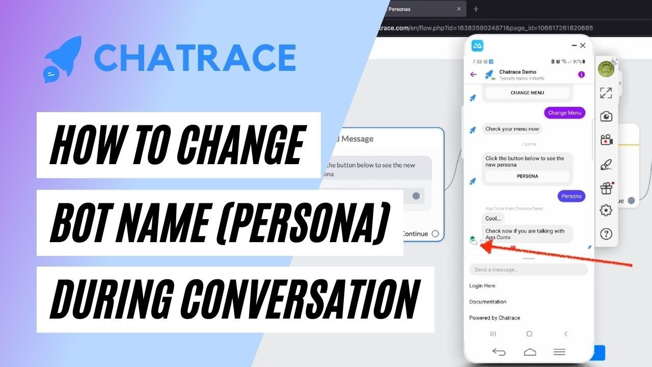How to change the bot image and name (Persona) during conversation personas