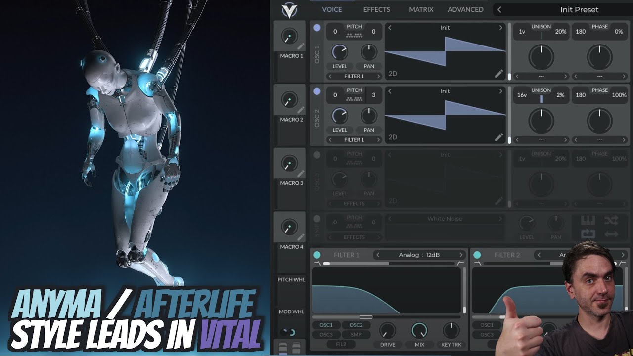 Как играть техно-лиды, как ANYMA / AFTERLIFE, с помощью VITAL free VST