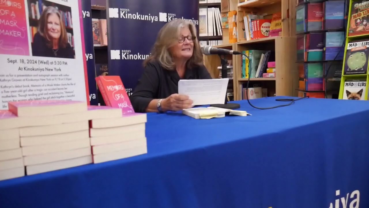 Kathryn Graven - Memoirs of a Mask Maker at NY Kinokuniya 09/18/2024