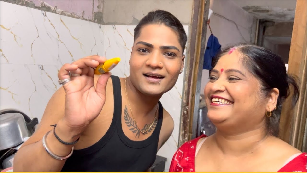 Life mai Pahali bar maa ka kiya makeover 🥹❤️