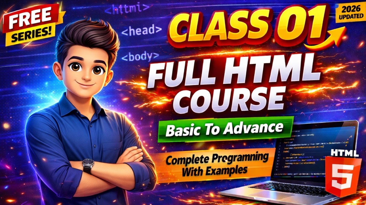 Class 01 | Full HTML Course (Basic To Advance)