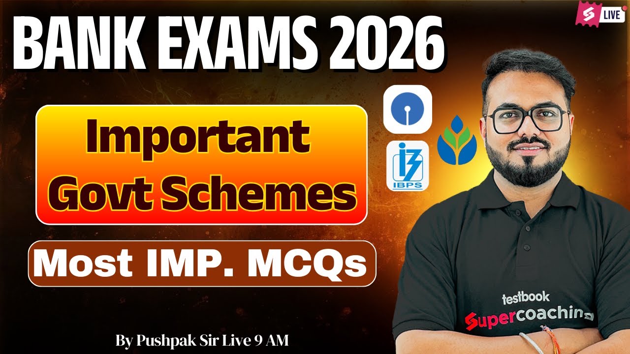 Bank Exams 2026 | Important Government Schemes MCQs for Bank Exams | Bank Exam by Pushpak Sir