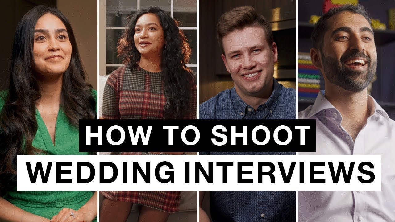 How I shoot wedding interviews