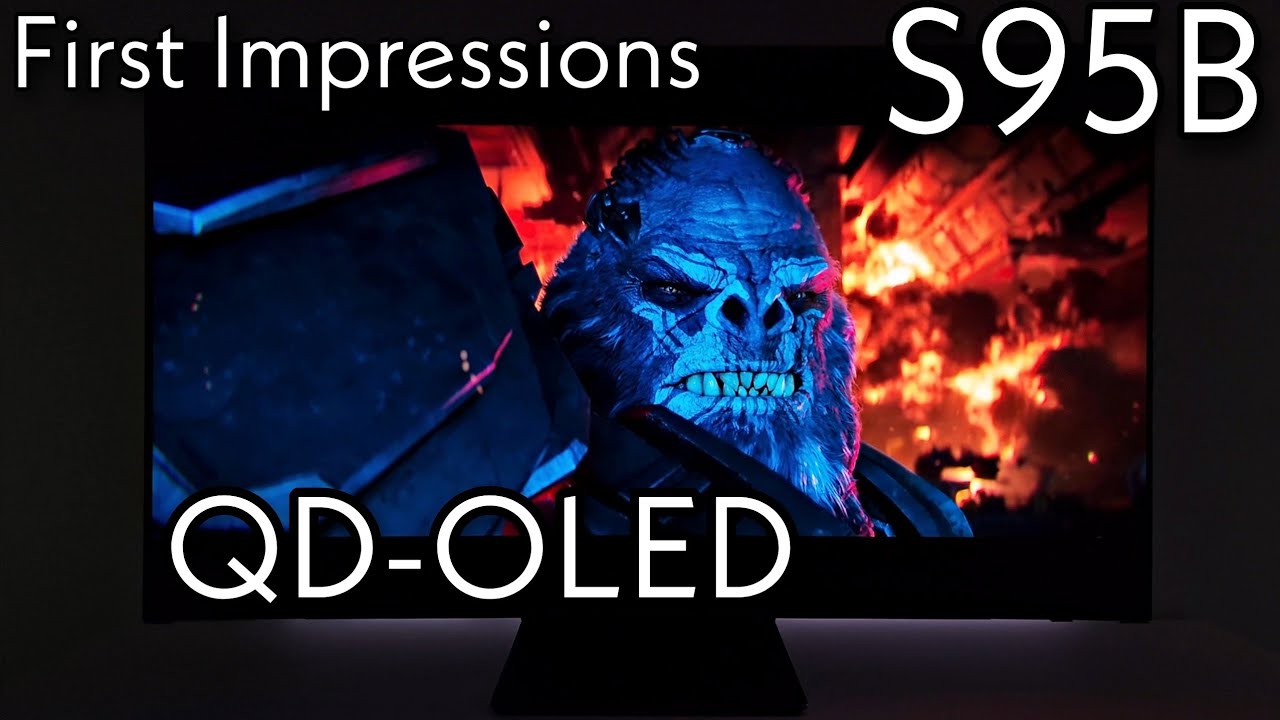 QD-OLED Samsung S95B First Impressions, Game Motion Settings,  Reflections