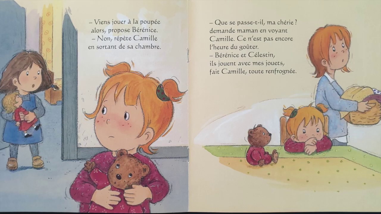 Lisons l'histoire de Camille ne veut pas prêter ses jouets.