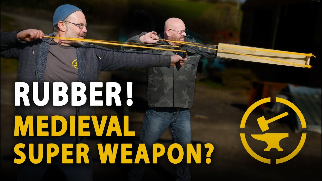 Slingshots in a Medieval Battle?