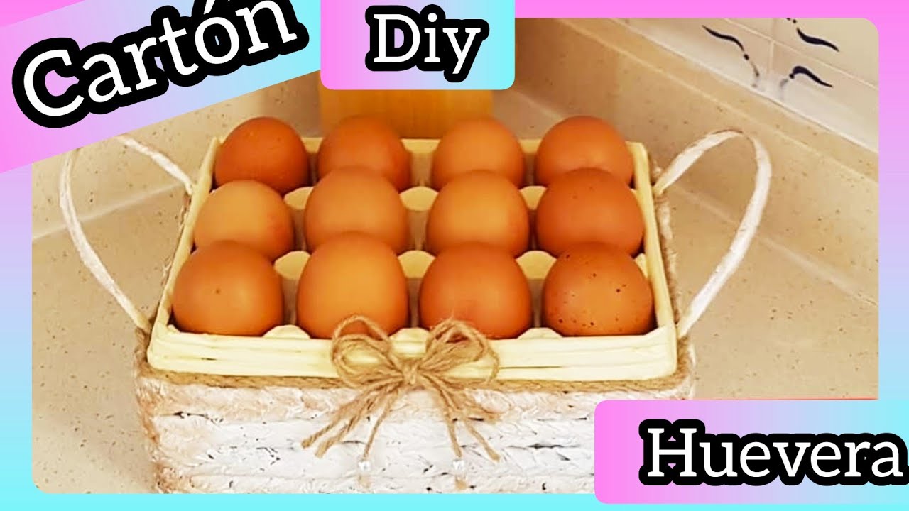 💞COMO HACER HUEVERA DE CARTÓN 💞RECICLAJE💞😀👍