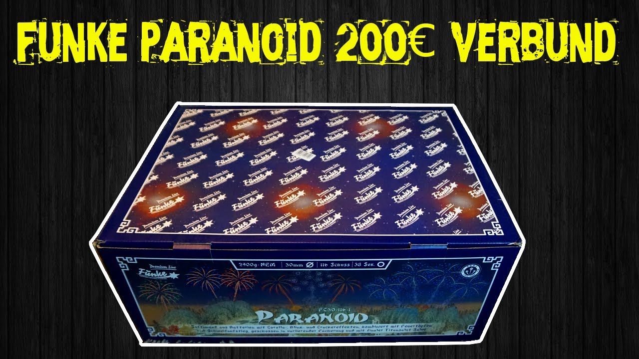 FUNKE PARANOID 200€ FEUERWERKVERBUND ZÜNDET DURCH