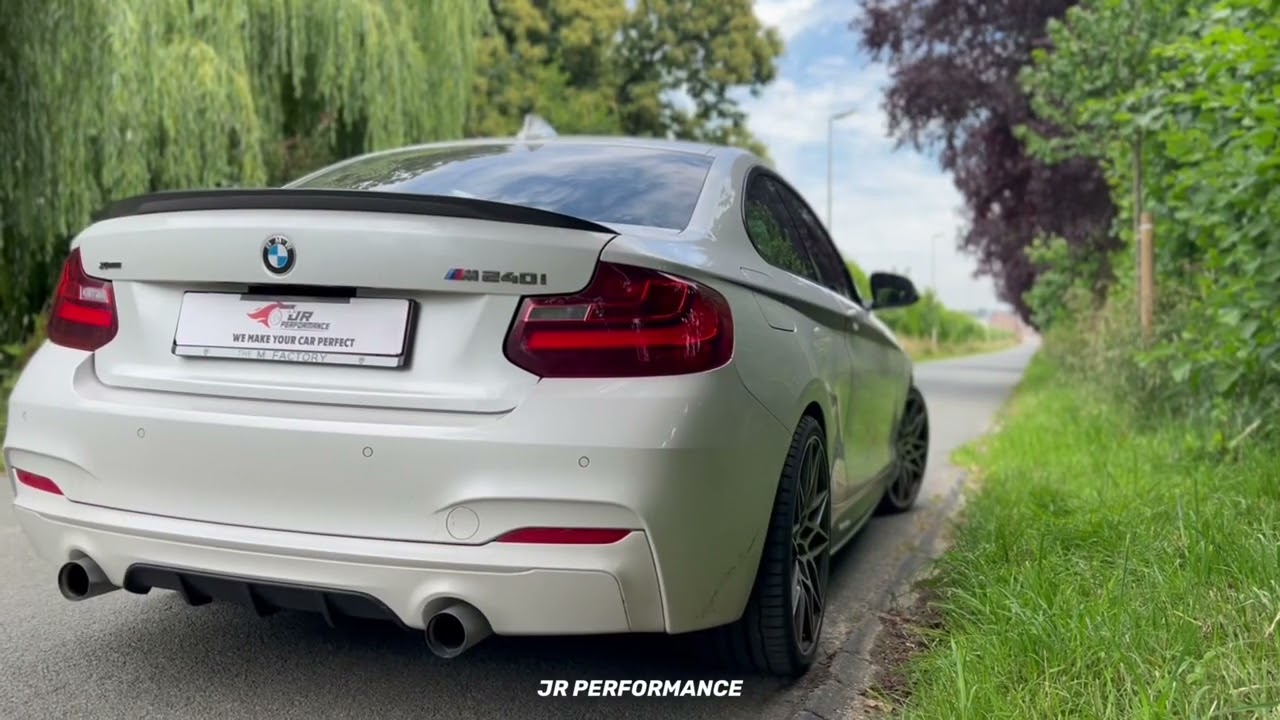 Bmw m240i JRP race cat tdownpipe sound🔥🇧🇪