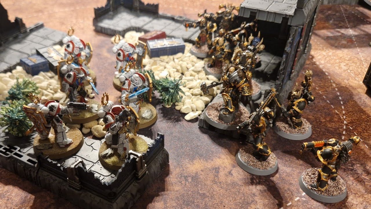 Chaos Space Marines Vs Space Marines Warhammer 40k 2000 Point Battle Report