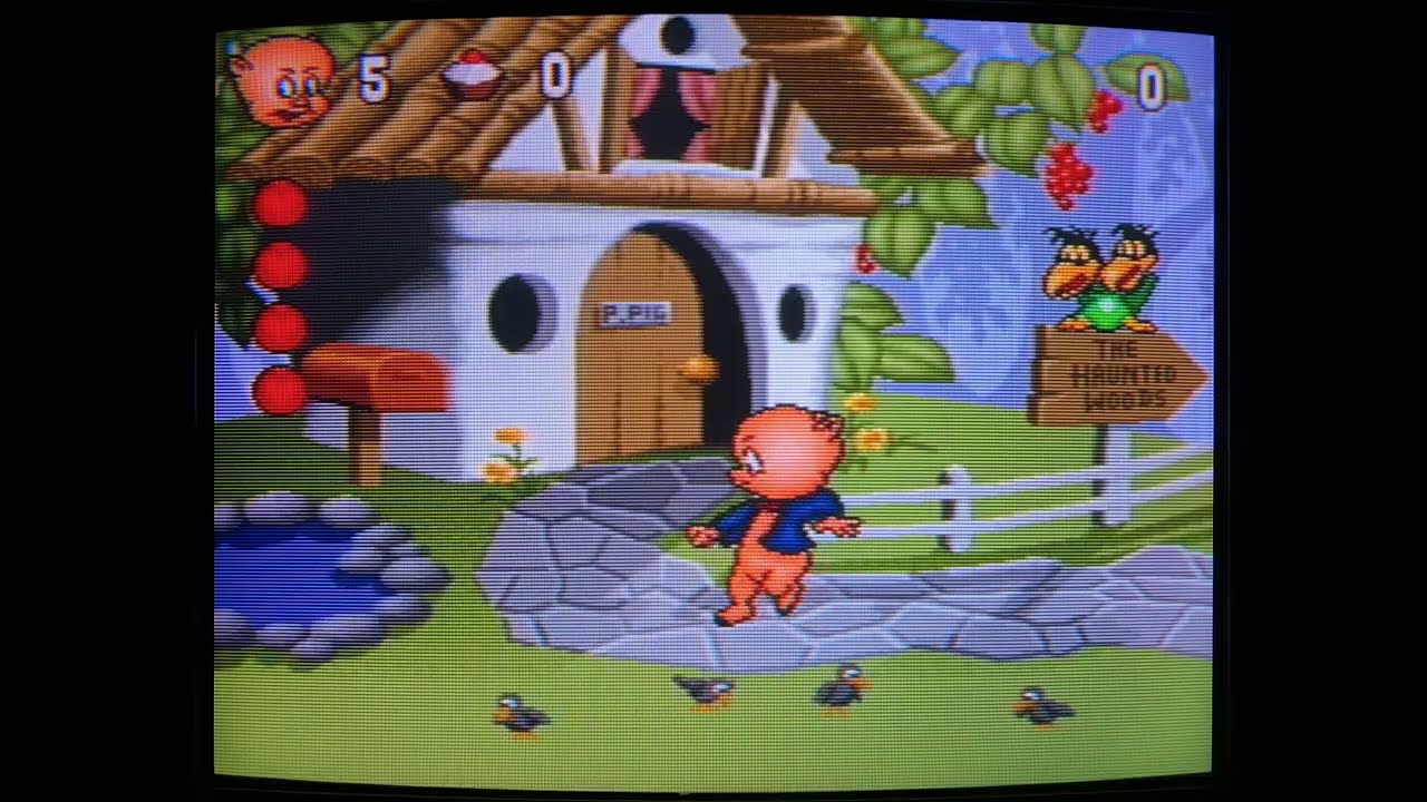 CRT Gaming 📺 Porky Pig's Haunted Holiday (SNES)