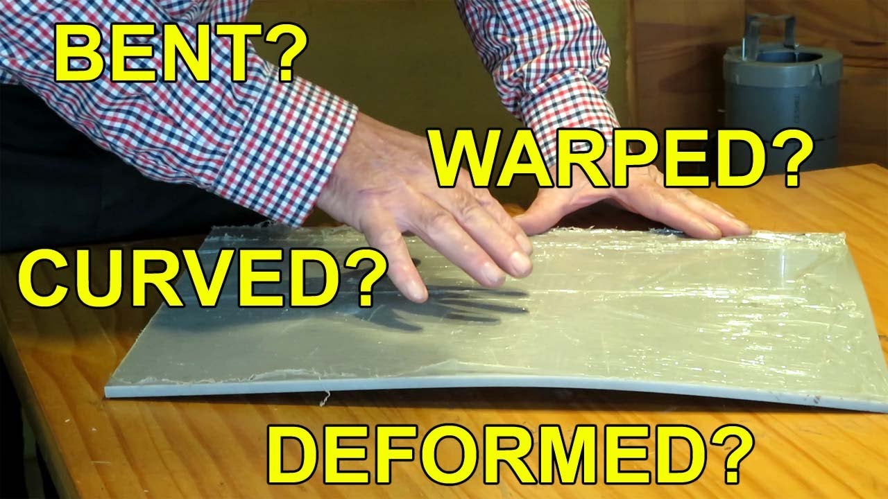 Straighten a Deformed Acrylic Sheet with a Blowtorch #acrylicsheets #flattening #blowtorch