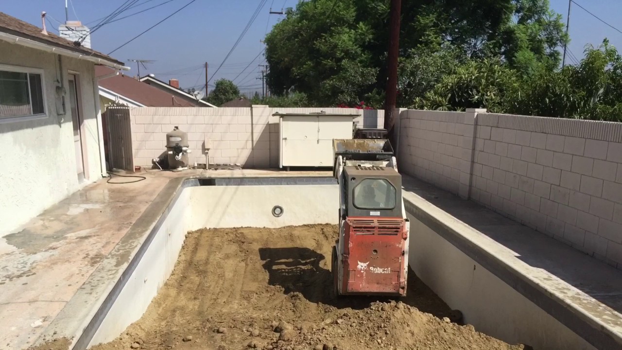 Small Backyard Backfill! Removing small pools and filling them with compacted soil