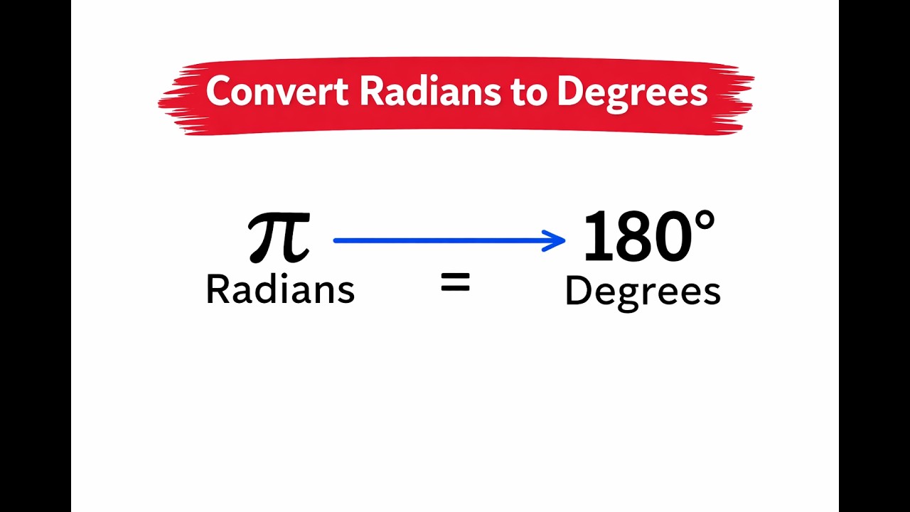 How to Convert from Radians to Degrees | A/AS Level Maths | Circular Measure Lesson 3