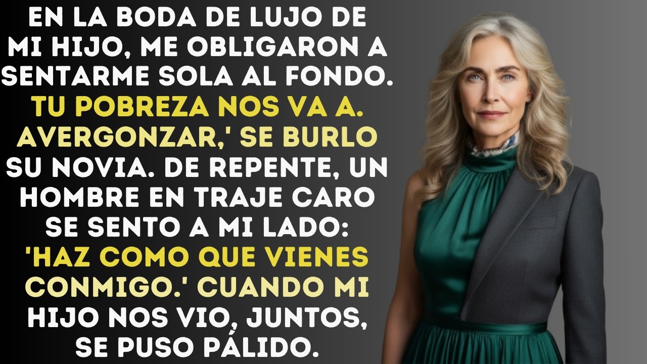 Me Obligaron A Sentarme Sola En La Boda De Mi Hijo  Entonces Un Desconocido  Finge Que Estás Conmig