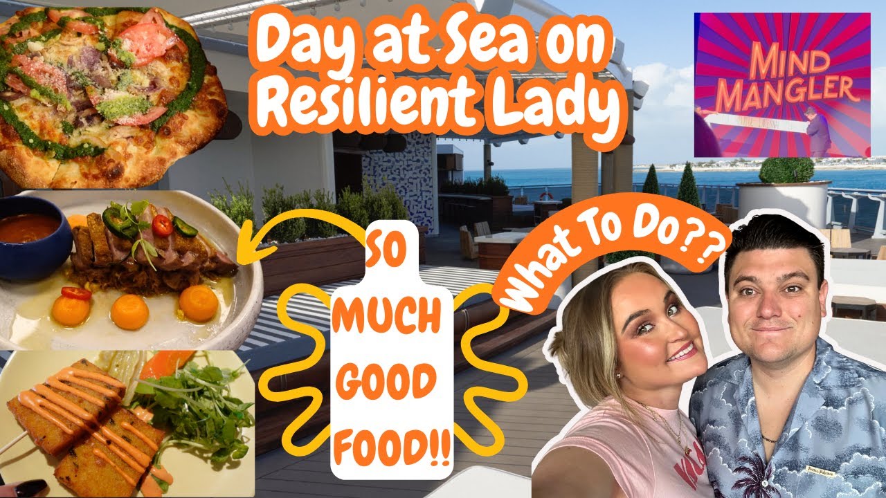 Spending a SEA Day on RESILIENT Lady | We Did It ALL | Trying Tons of Incredible Food | Crazy Bingo!
