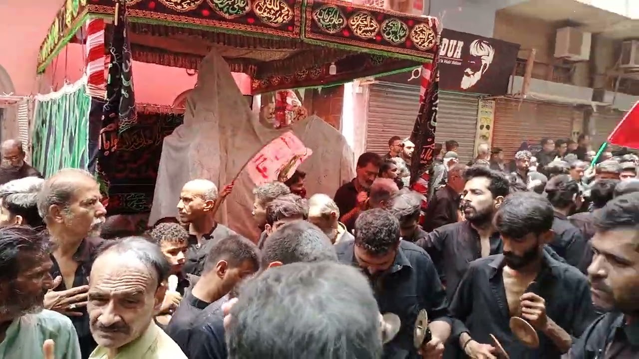 Ashura jaloos tashay (damam) 10 Muharram 2022/1444 kharadar qadeemi Azadari Zanjeer zani karachi