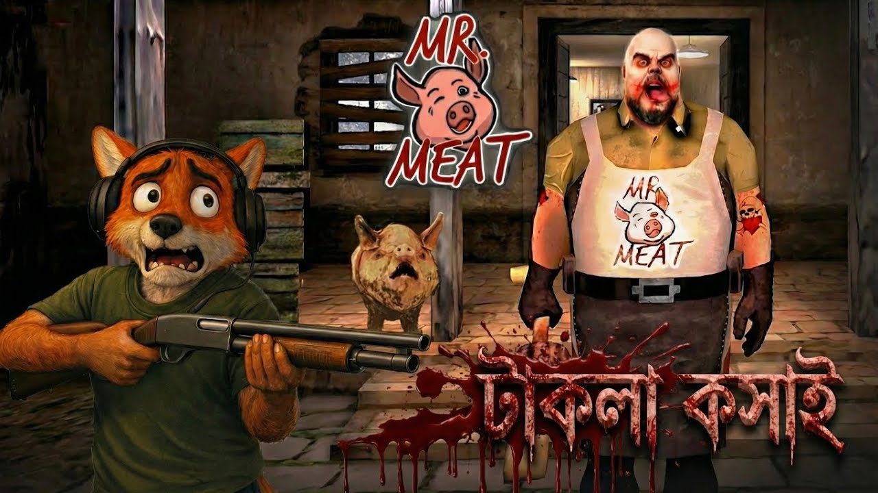 টাকলা কসাই 🐷 | Mr Meat : #1 Escape with Pig Girl | Mr FoX