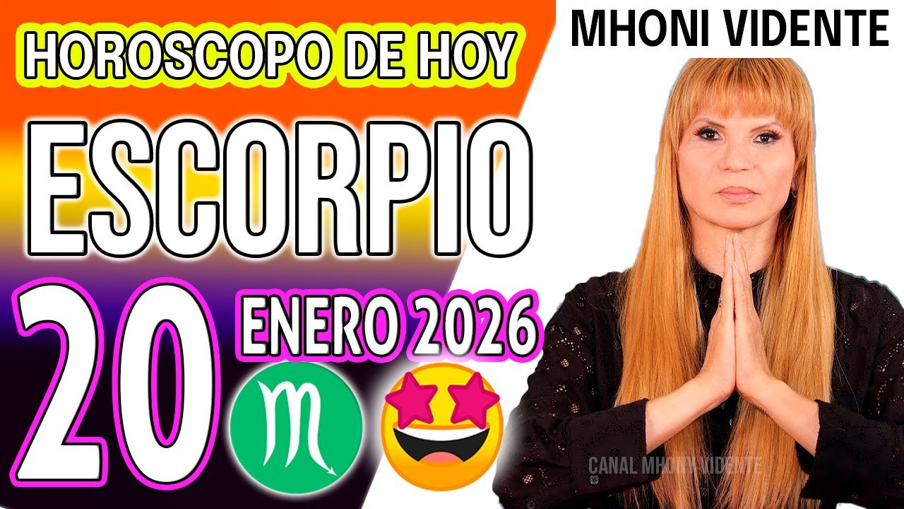 ESCORPIO ♏ HOY: DINERO SORPRESA EN HORAS ¡URGENTE! 💵 HOROSCOPO De Hoy 20 de ENERO 2026 Mhoni Vidente