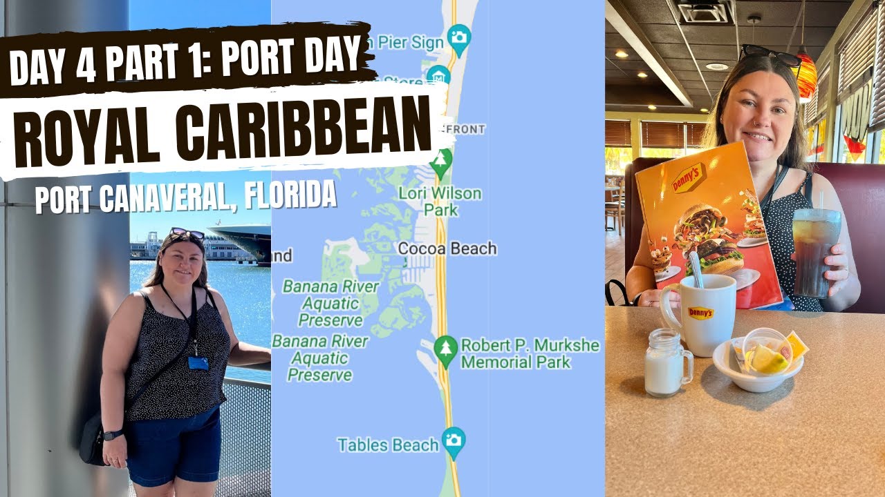 DAY 4 Part 1: PORT DAY in PORT CANAVERAL & COCOA BEACH Florida - ROYAL CARIBBEAN - Jan 2023