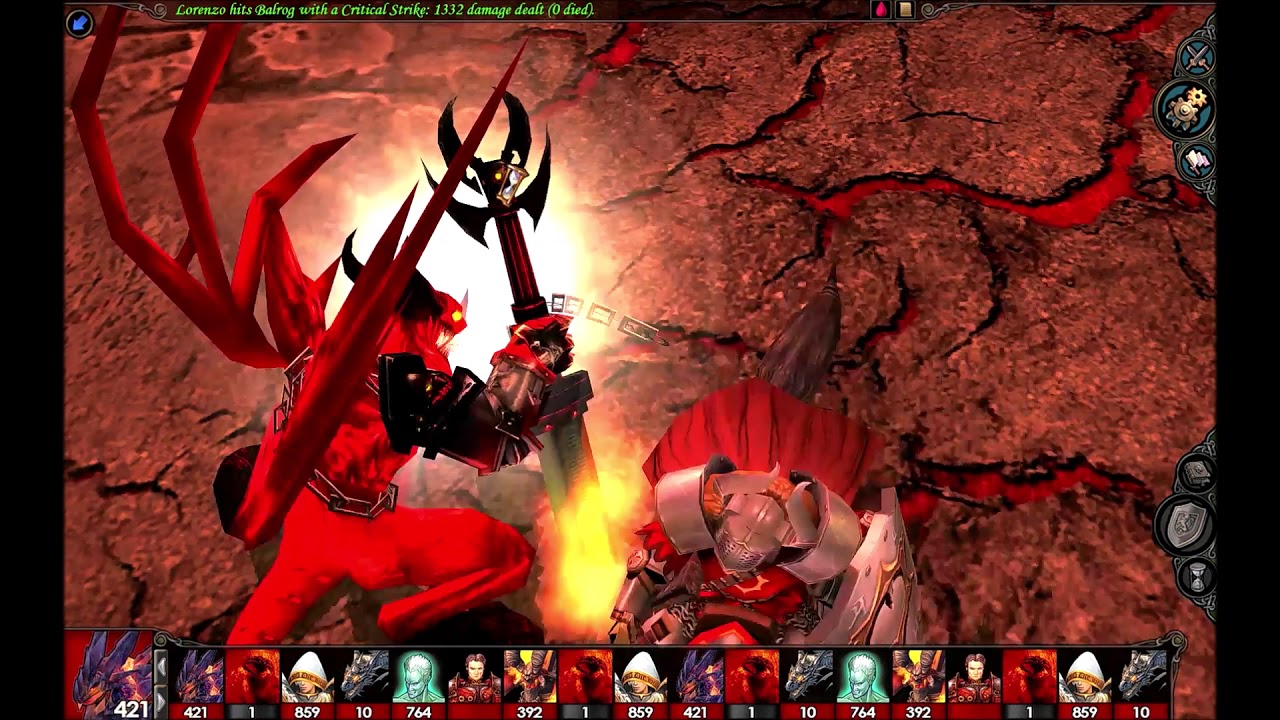 Heroes 5 Boss Fight Balrog vs 7 level units