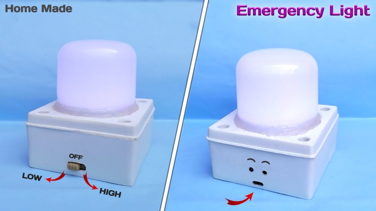 How to Make Emergency LED Light at Home | Emergency Light Diy | Rechargeable Light
