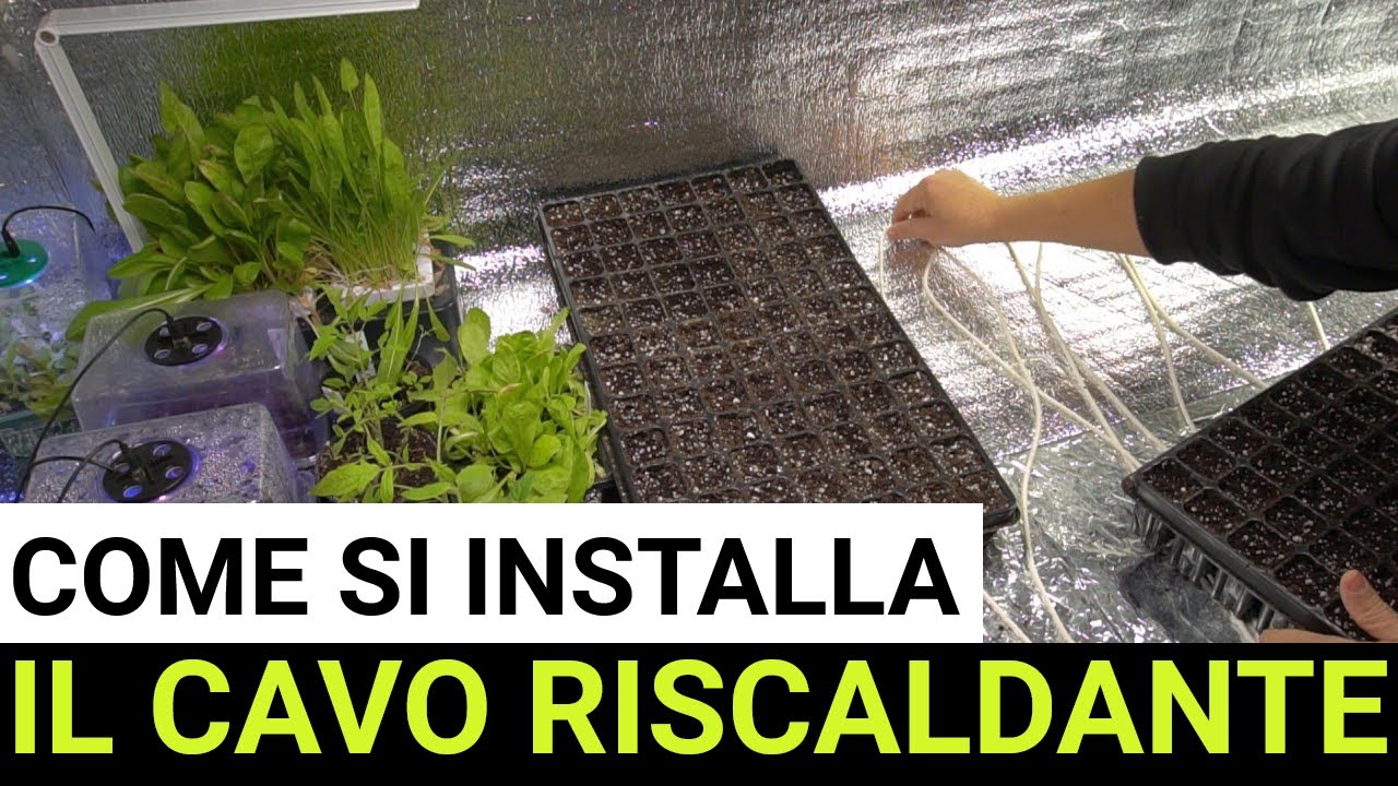 SEMENZAIO RISCALDATO: installazione del cavetto riscaldante (GUIDA COMPLETA)!