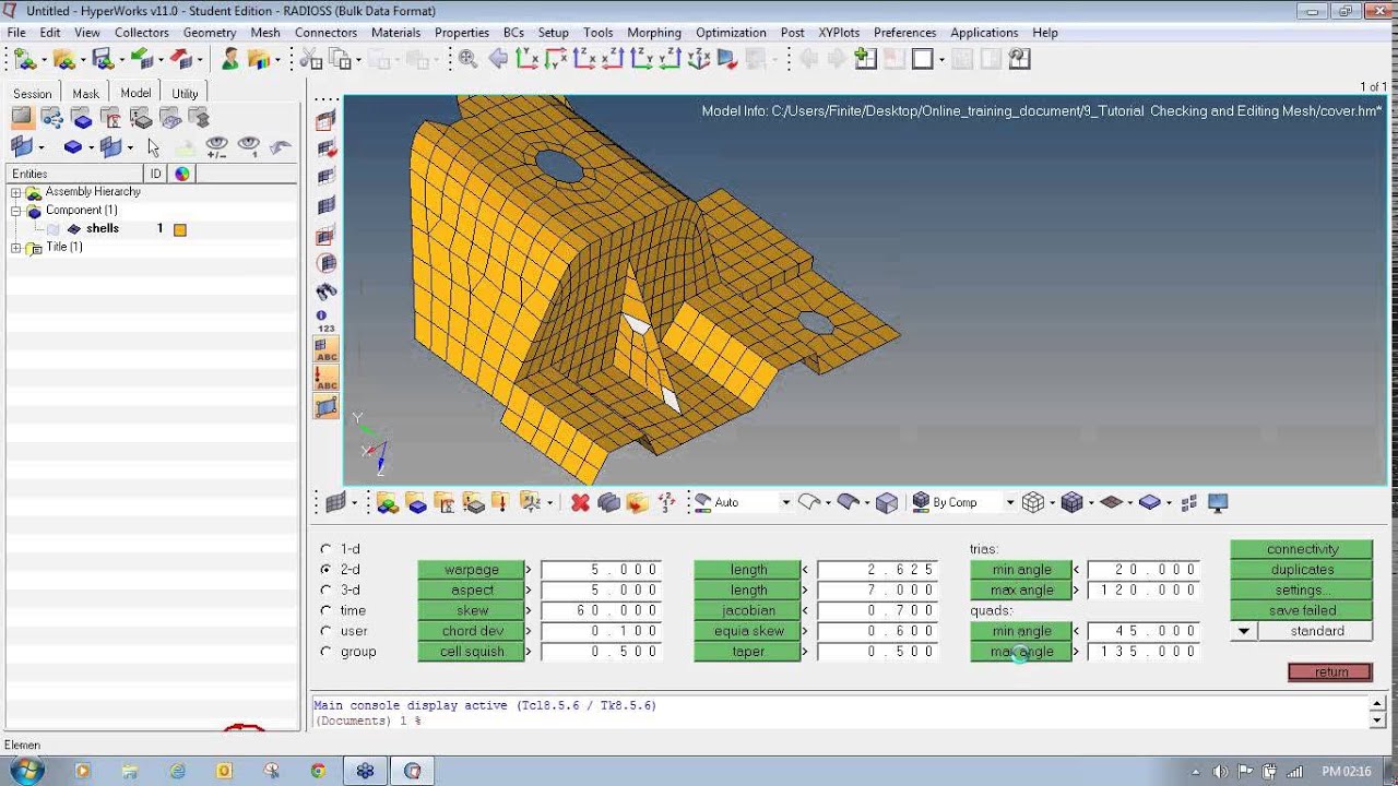 9 Tutorial  Checking and Editing Mesh