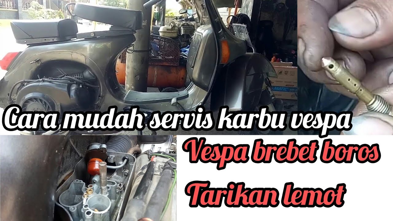 servis karbu vespa PX