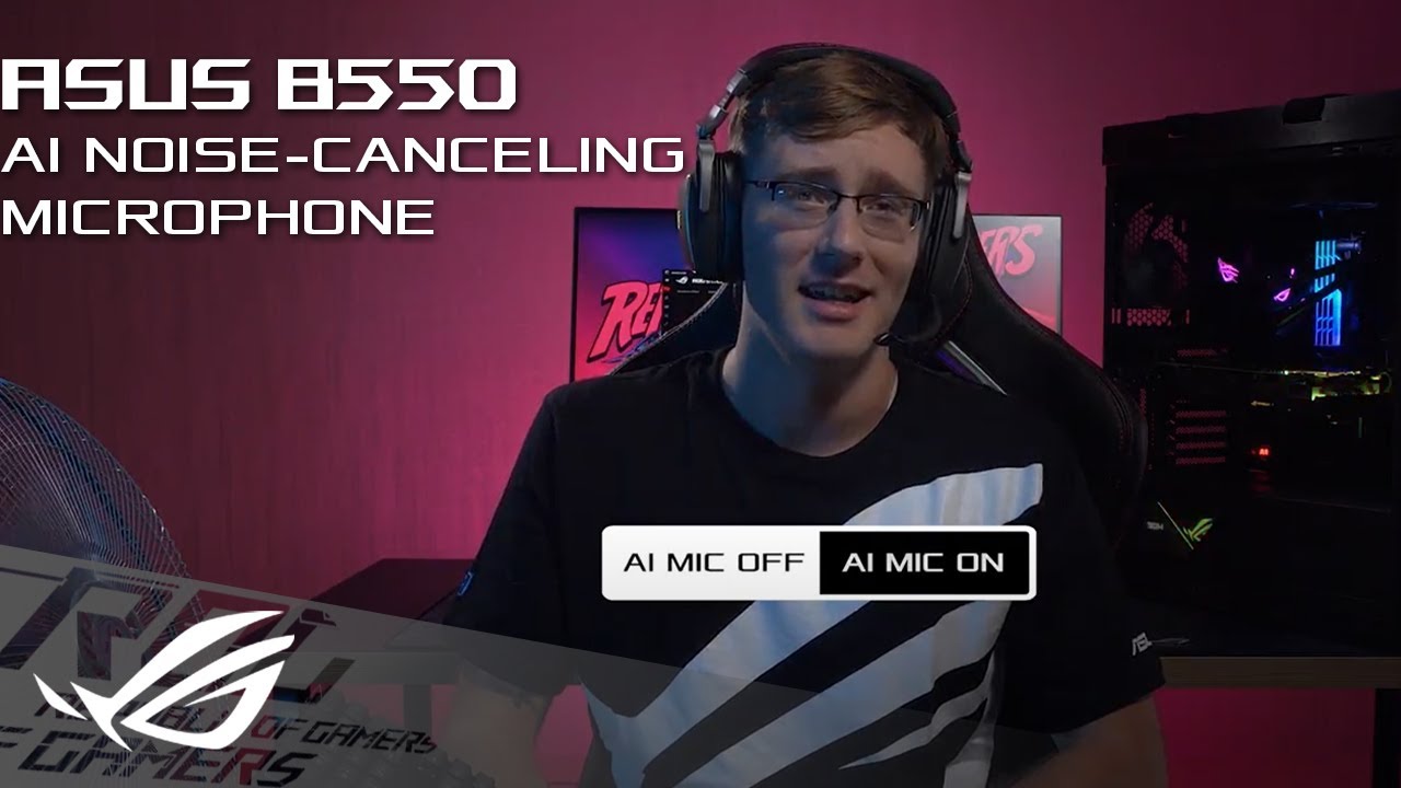 Демонстрация серии ASUS B550 и микрофона с искусственным шумоподавлением!
