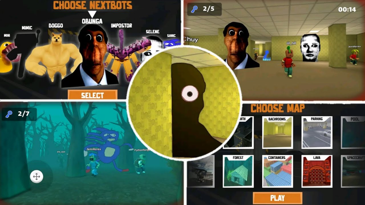 Nextbots: Obunga Chase Rooms New Gameplay