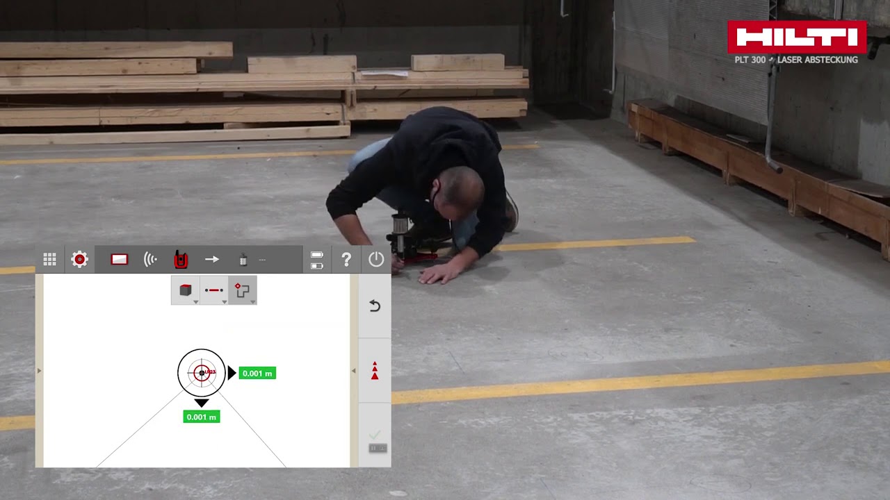 3.1 Punkte Abstecken mit Hilti PLT300 in der Industrie