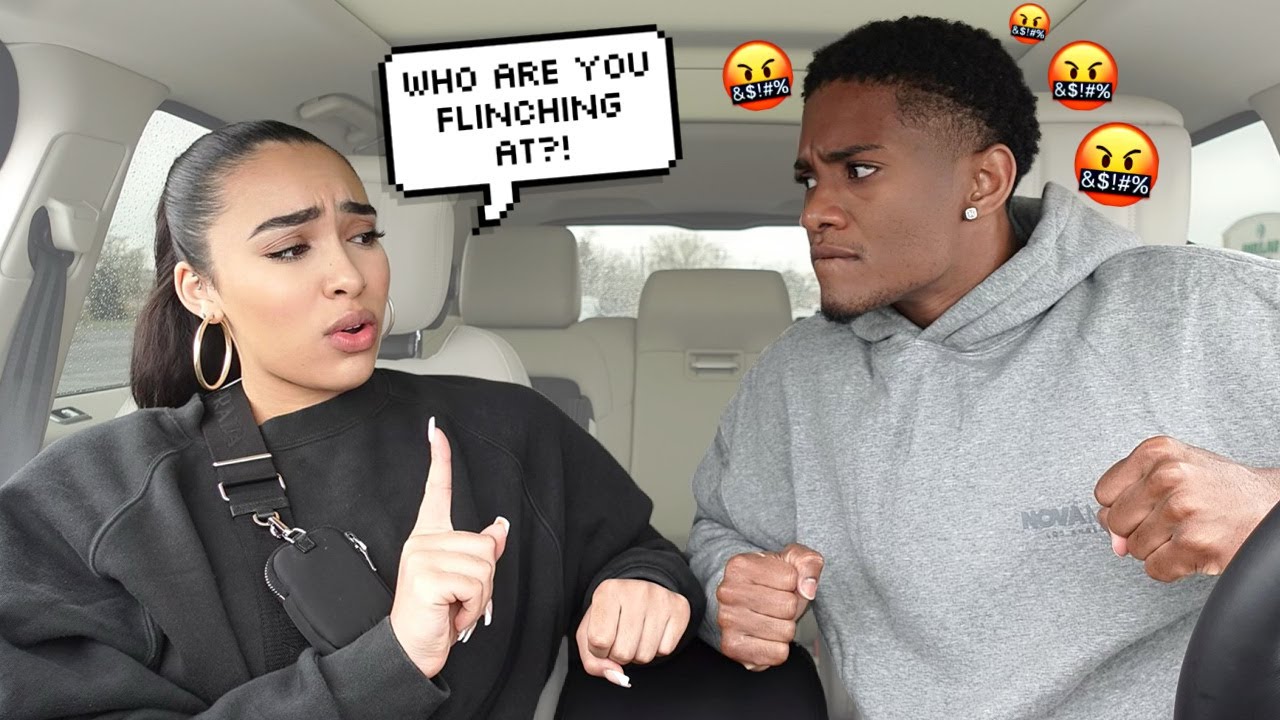 Acting Like Im Going To Hit Her To See How She Reacts! *VERY BAD IDEA*