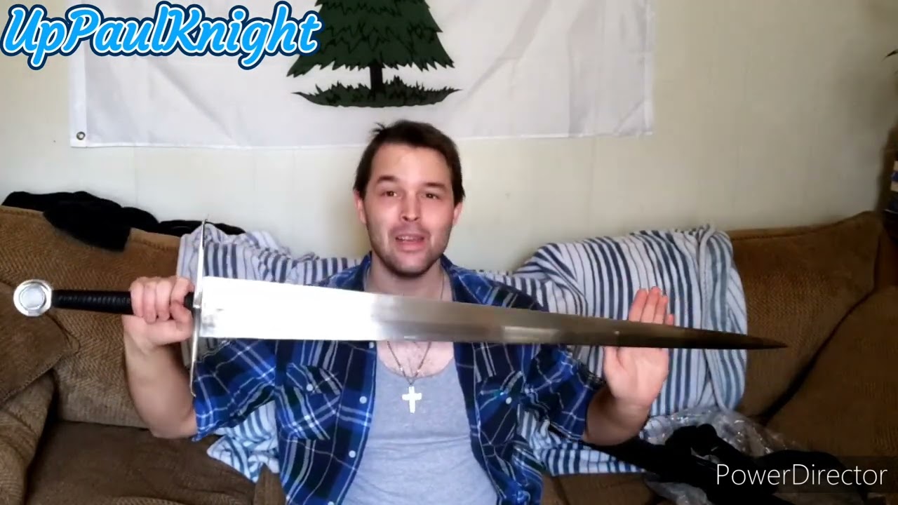 Ronin Katana Medieval War Sword #3 Unboxing First Impressions & Light Cutting