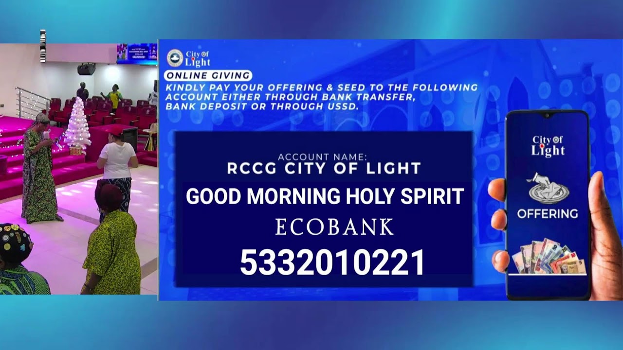 📌GOOD MORNING HOLY SPIRIT SERVICE🗓️FRIDAY 23RD JANUARY 2026⏰5:45AM📝THANKSGIVING & PRAISE