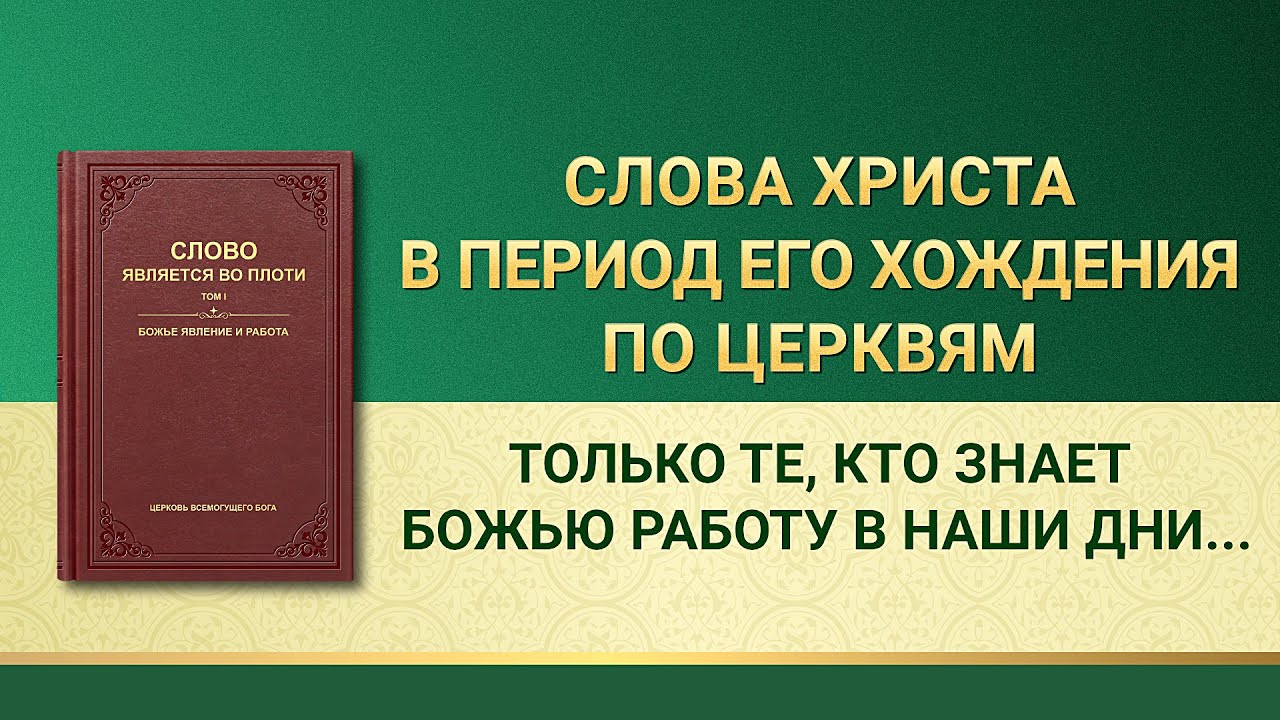 Слово Всемогущего Бога | Только те, кто знает Божью работу в наши дни, могут служить Богу