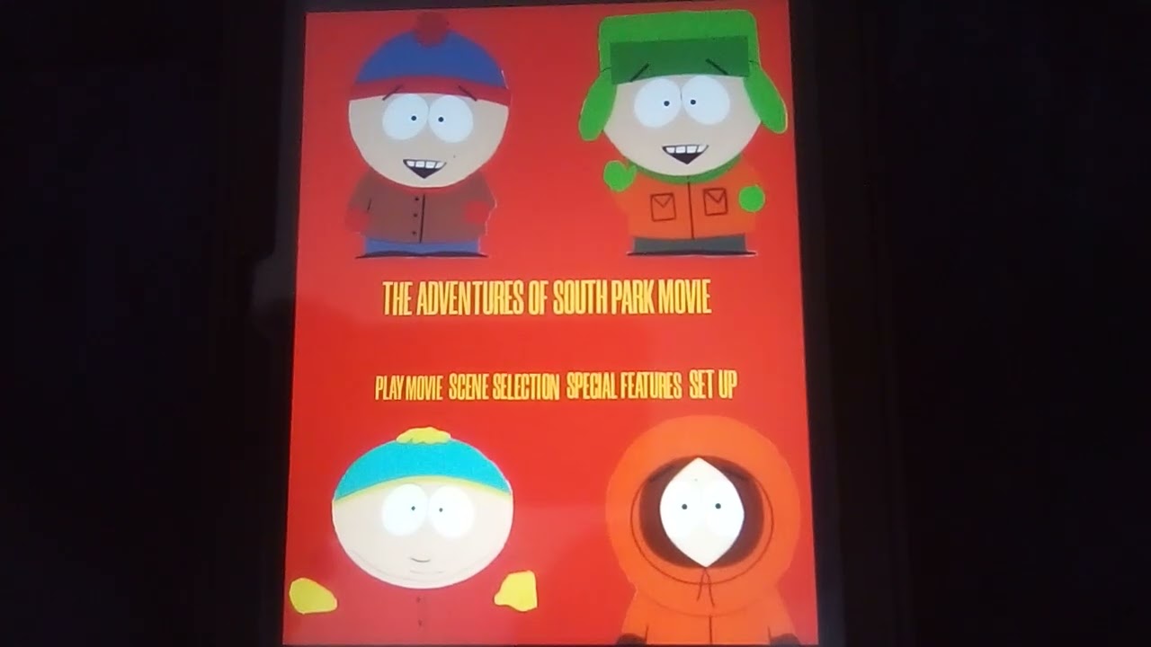 The Adventures Of South Park Movie 2000 DVD Menu