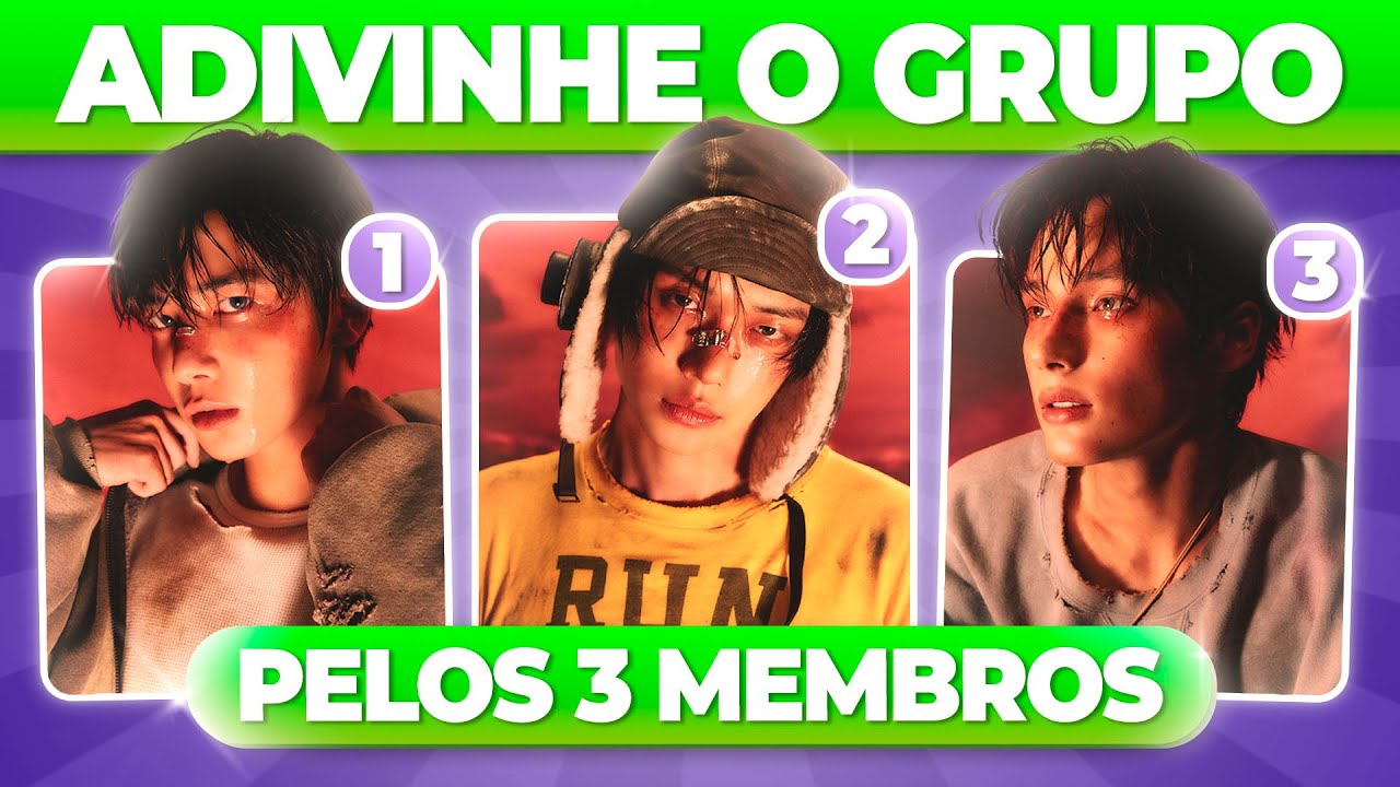 Adivinhe o GRUPO pelos 3 MEMBROS! 🧑‍🎤 | KPOP GAME | Dia de Kpop! ☀️
