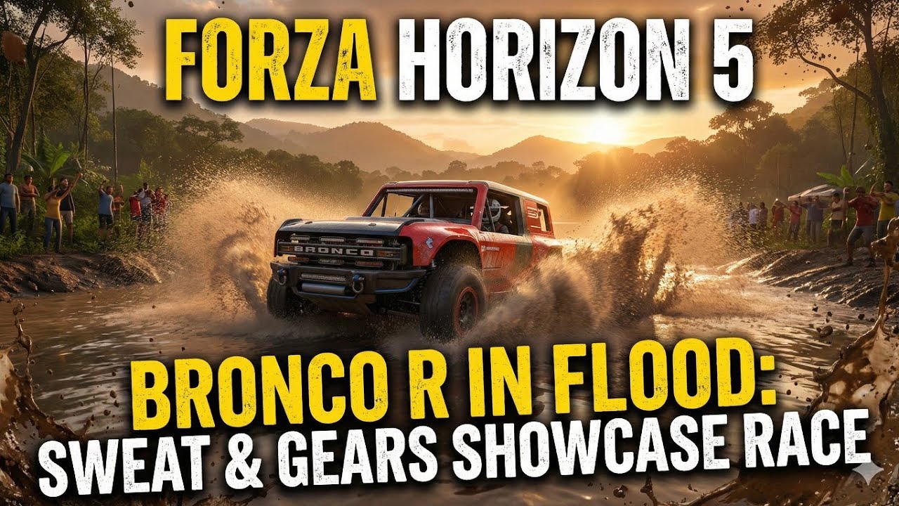 2020 Ford Performance Bronco R In Flood , Sweat And Gears Showcase Race - Forza Horizon 5
