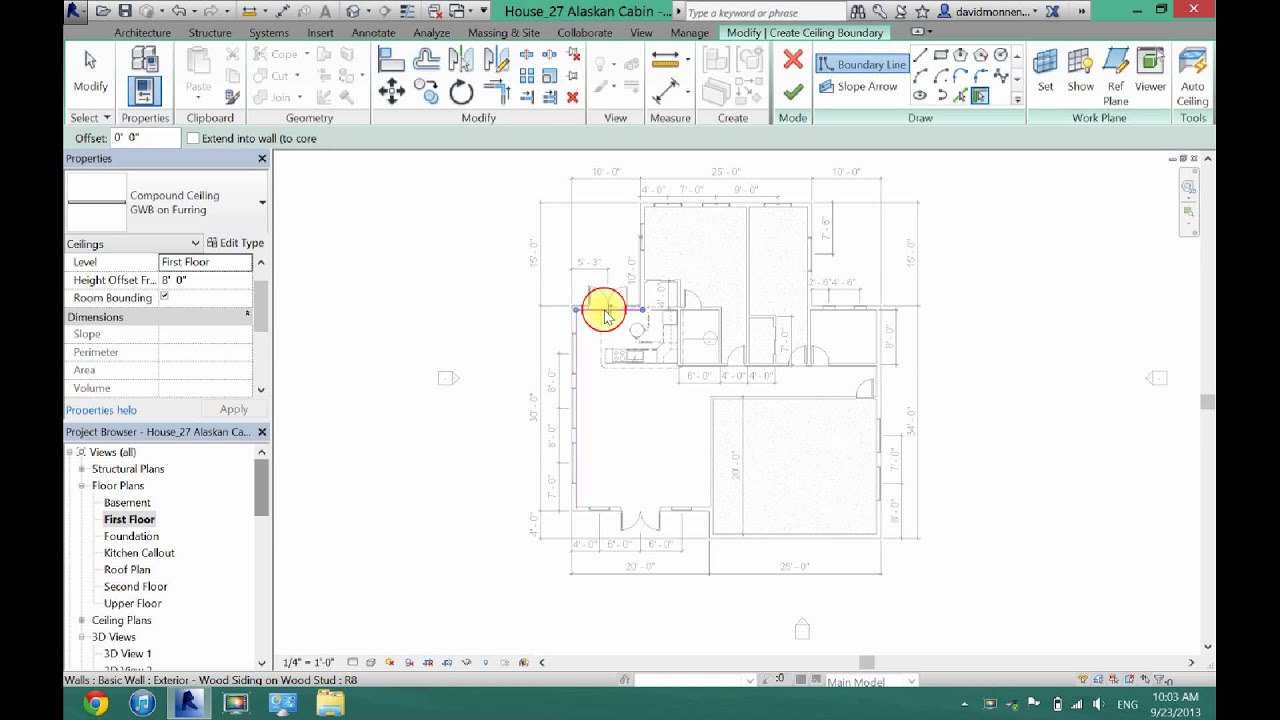 How to Add a Ceiling in Revit Architecture