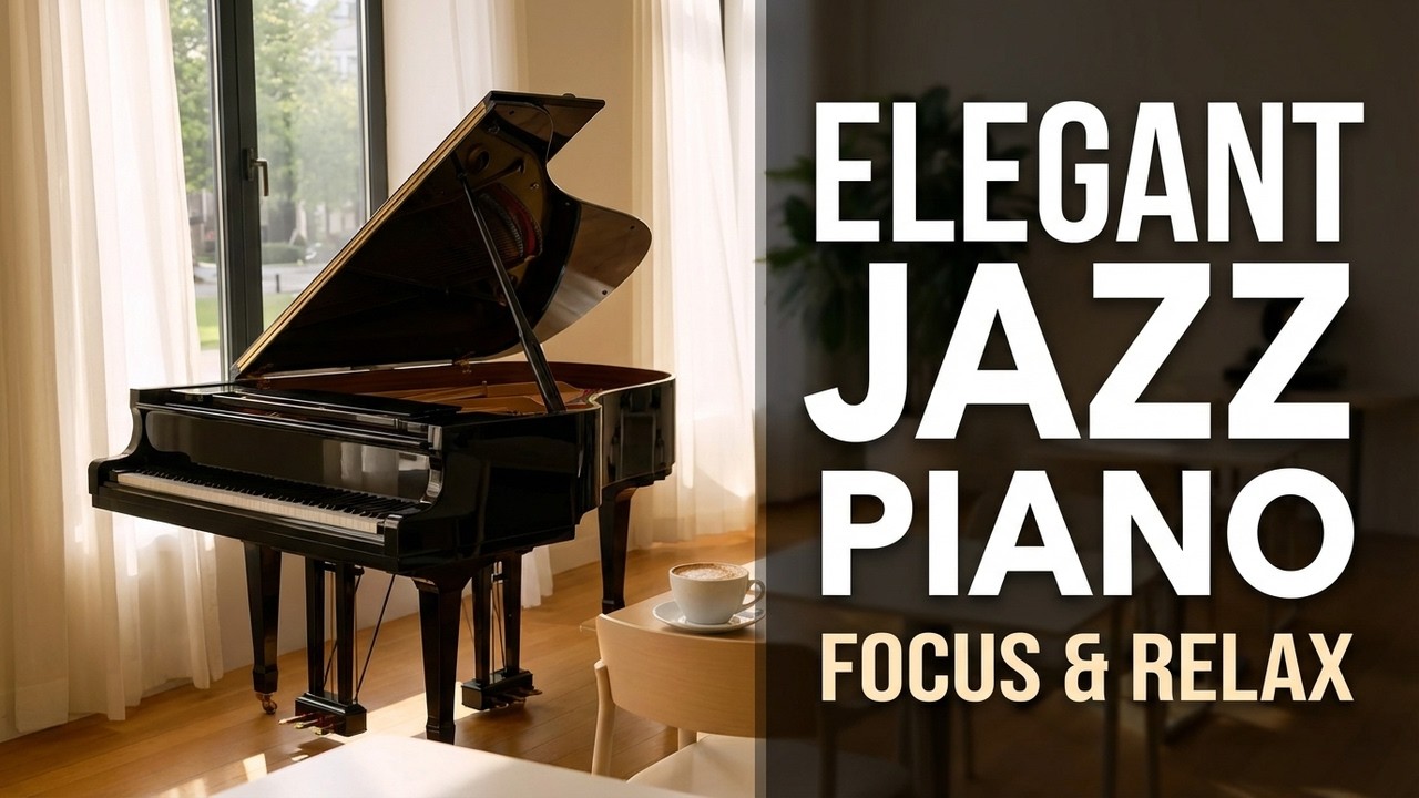 Elegant Jazz Piano ☕ | 4 Hours of Mellow, Soothing Music for Productivity