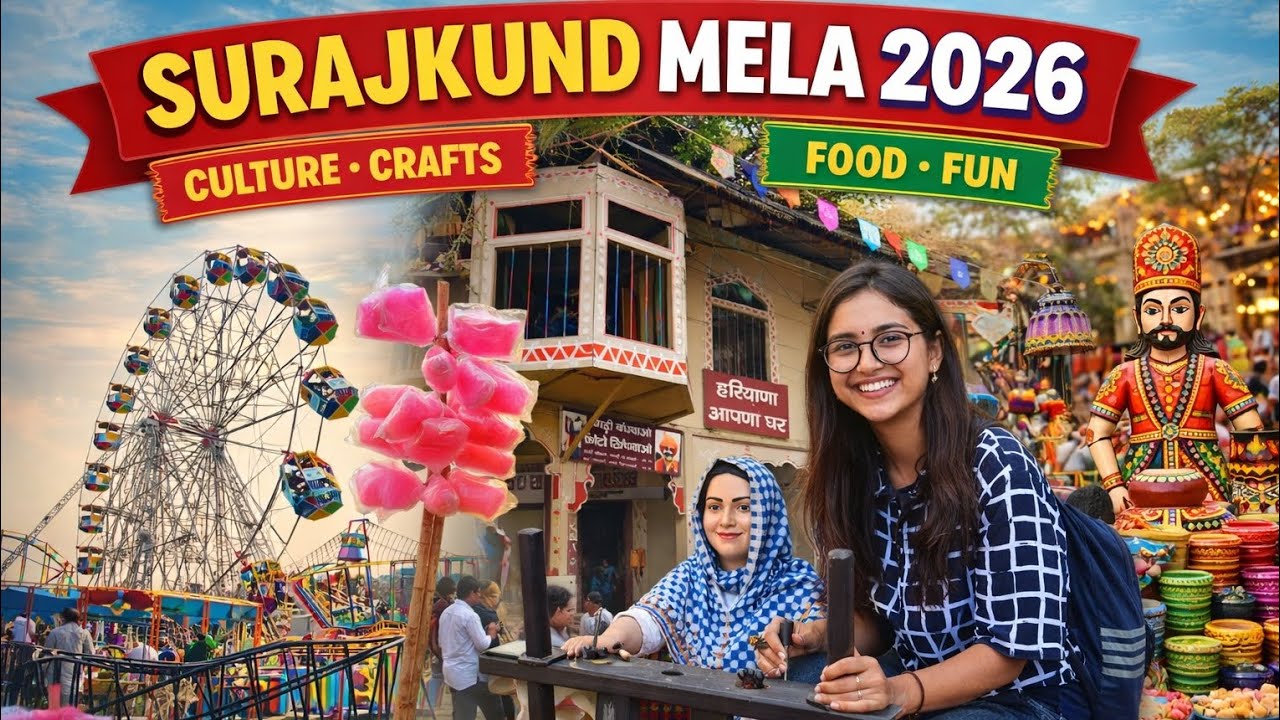 Surajkund Mela 2026 Full Vlog | Handicrafts, Food & Culture | Haryana